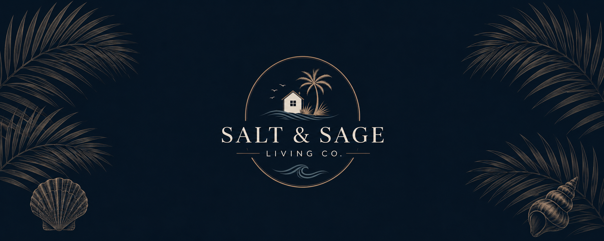 Salt and Sage Living Co. coastal banner