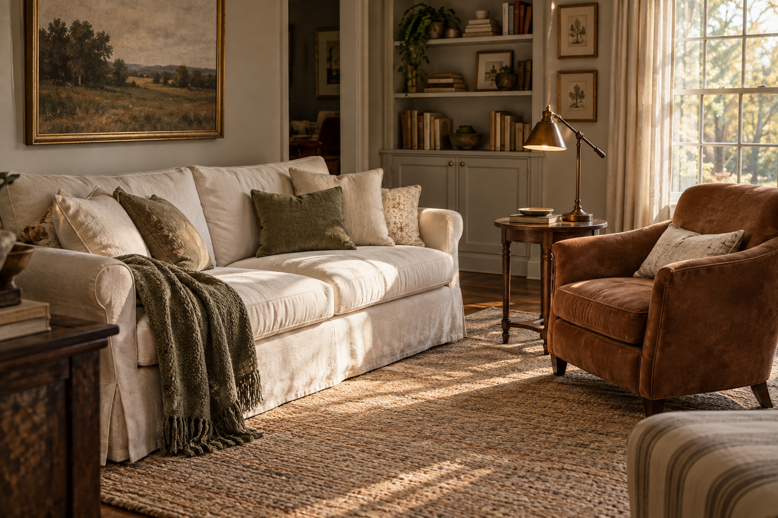 Small Ways to Warm Up a Neutral Living Room